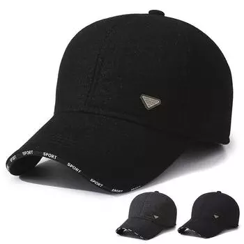 Осенне-зимняя мужская защитная бархатная бейсболка для защиты ушей среднего и пожилого возраста, ветрозащитная, морозостойкая кепка для улицы серый