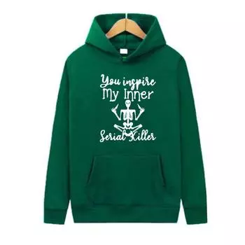 Осенне-зимняя новая индивидуальная одежда с принтом для мужчин и женщин, толстовка с капюшоном для любителей, пуловер для бега, спортивная толстовка S белый