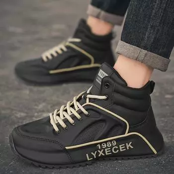 Осенне-зимняя новая мужская обувь ретро высокие туфли для папы мужская повседневная спортивная обувь на высокой платформе модная обувь 39