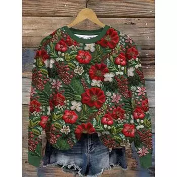 Осенне-зимняя новая женская одежда, шикарная, с длинными рукавами, с 3D-принтом, повседневная, модная, женская толстовка с капюшоном, свободного кроя S