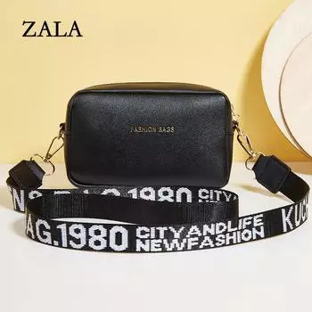 Осенне-зимняя новая женская сумка через плечо с молнией и буквами, мягкая поверхность, горизонтальная квадратная сумка белый