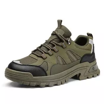 Осенне-зимняя обувь для защиты труда, уличная обувь для альпинизма, обувь для папы, мужская обувь, размеры 39-44 39 зелёный