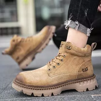 Осенне-зимняя обувь Высокие туфли Doc Martens Высококачественные кожаные туфли Повседневные туфли Doc Martens 38-45 38 коричневый