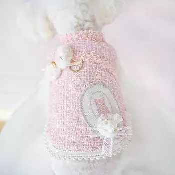 Осенне-зимняя одежда для кошек, теплая, от кутюр, однотонная, пальто для чихуахуа, роскошная одежда для маленьких собак XS