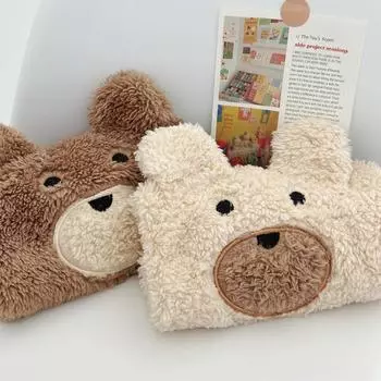 Осенне-зимняя одежда для собак, теплое пальто для домашних животных, флисовый жилет для собак с рисунком медведя, костюм щенка, пижама для кошек, толстовки с капюшоном для чихуахуа XS коричневый