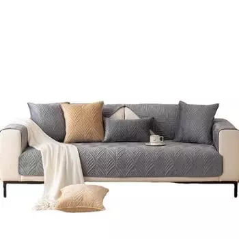 Осенне-зимняя подушка для дивана, плюшевое однотонное полотенце для дивана, современное простое полотенце для подушки на спинку и подлокотник 70*70cm