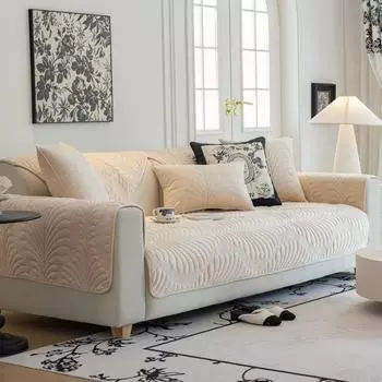 Осенне-зимняя подушка для дивана, высококачественные нескользящие подушки для сиденья, утолщенный флисовый чехол для дивана, ткань 70*70cm