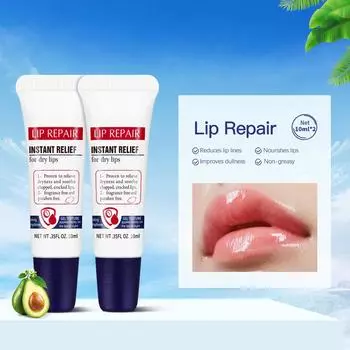 Осенне-зимняя помада для губ, крем для губ, улучшенный вазелин, защитное средство для кожи, дорожный формат 10 мл*2 One Size синий