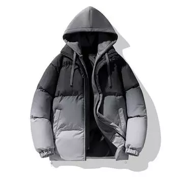 Осенне-зимняя постепенная смена цвета хлопчатобумажной подкладкой для мужчин из Америки Jinjiang хлопчатобумажная подкладочная одежда Зимняя куртка Утолщенная хлопчатобумажная подкладочная куртка S