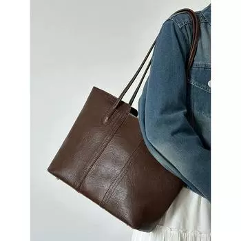 Осенне-зимняя ретро-сумка большой вместимости для поездок на работу, женская новая высококачественная модная универсальная сумка через плечо