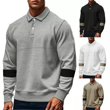 Осенне-зимняя ретро-толстовка с капюшоном и пряжкой, длинный рукав, цветные блоки, большой размер, свободная толстовка для мужчин S