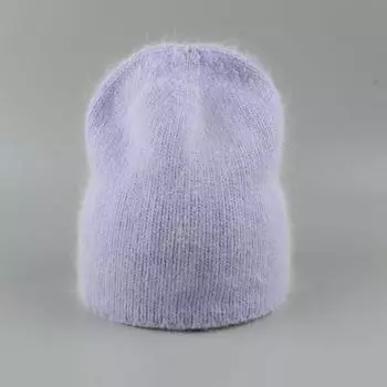 Осенне-зимняя шапка для женщин 70% мех кролика зимняя шапка модная теплая вязаная шапка бини женская однотонная взрослая крышка головные уборы