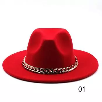 Осенне-зимняя шерстяная джазовая шляпа в британском стиле для мужчин и женщин, шляпа с большими полями, модная фетровая шляпа с большими полями 27