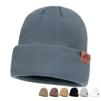 Осенне-зимняя шерстяная шапка для мужчин и женщин, вязаная шапка, теплая однотонная шапка для альпинизма на открытом воздухе, лыжная шапка кофейный