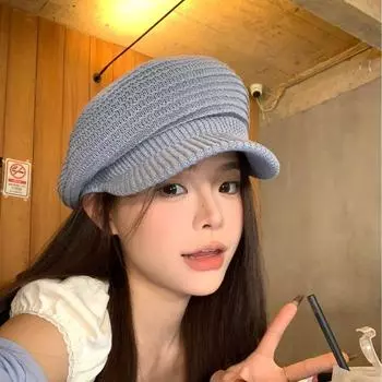 Осенне-зимняя шляпная мода жаккардовая флисовая вязаная шерстяная шапка пуловер шляпная мода лыжная зимняя шапка ветрозащитная M56-58cm серый