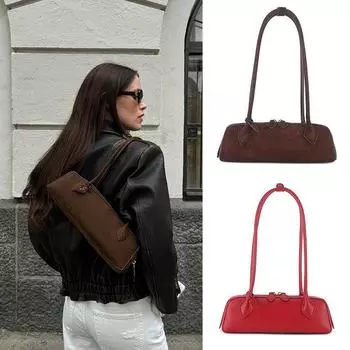 «Осенне-зимняя сумка-багет из кожи цыпленка Nana Yijia Underarm»