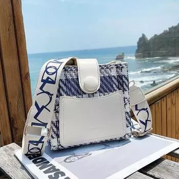 Осенне-зимняя сумка Fresh для женщин, новинка 2022 года, модная и универсальная сумка через плечо с широким ремешком, популярная сумка-ведро на одно плечо