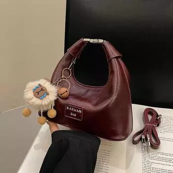 Осенне-зимняя сумка-мессенджер Super Fire, женская, простая, ретро, мягкая, дорожная, универсальная, сумка через плечо 22*10*13 коричневый