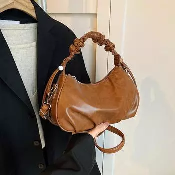 Осенне-зимняя сумка-подмышка в стиле ретро для женщин, элегантная и универсальная сумка через плечо