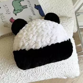 Осенне-зимняя теплая детская шапка-медведь из шерсти кролика Рекс, модная и универсальная, милый стиль, теплая, милая, мягкая и удобная 2-12 years old