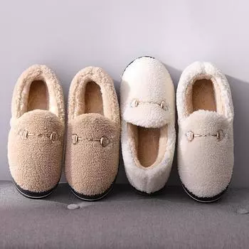 Осенне-зимняя теплая обувь на каблуках, все включено, для дома, дома и на улице, хлопковая обувь на осень и зиму, обувь для родов, туфли на каблуках-сумках, обувь 34-35 чёрный