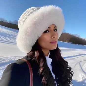 Осенне-зимняя теплая шапка для рыбака, зимняя шапка из плюша в клетку