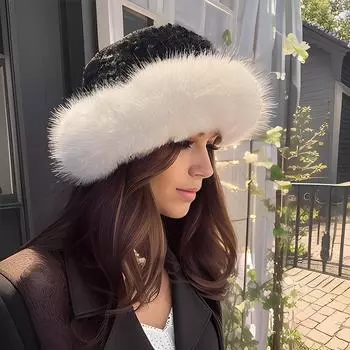 Осенне-зимняя теплая шапка для рыбака, зимняя шапка из плюша в клетку