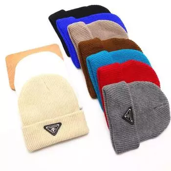 Осенне-зимняя теплая вязаная шапка-пуловер, универсальная шерстяная шапка для мужчин и женщин, вязаная шапка в корейском стиле, замедляющая старение One Size