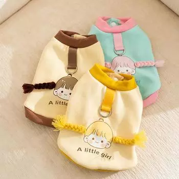 Осенне-зимняя толстовка с капюшоном для собак и девочек, плюшевый мишка для кошек, плюшевый мишка для маленьких собак, одежда для собак, одежда для щенков, толстовки с капюшоном для собак XS
