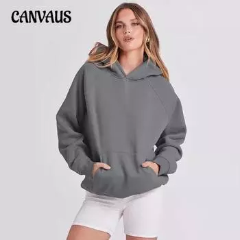 Осенне-зимняя толстовка с капюшоном для женщин S белый