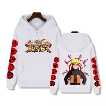 Осенне-зимняя удобная мягкая утепленная японская аниме-печать «Наруто» мужская высококачественная повседневная модная теплая уличная толстовка с капюшоном S