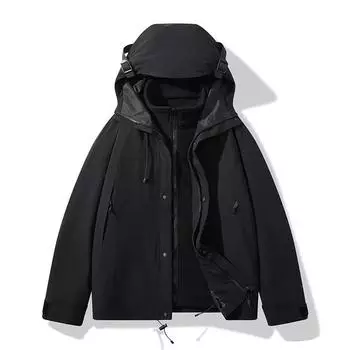 Осенне-зимняя уличная твердая куртка «три в одном», бархатное водонепроницаемое ветрозащитное пальто цвета лисы серебристого цвета, теплая одежда для альпинизма S розовый