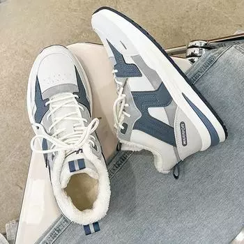 Осенне-зимняя универсальная модная повседневная обувь плюс бархатные и утолщенные кроссовки 39