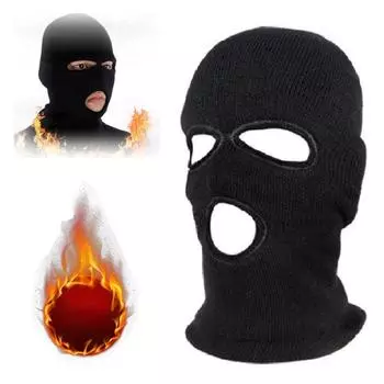 Осенне-зимняя велосипедная защитная шапка с капюшоном, трикотажная, высокоэластичная, унисекс, для интровертов, мотоциклетная, ветрозащитная, полная защита лица, теплая шапка для активного отдыха чёрный