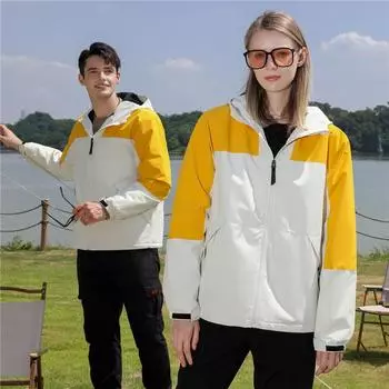 Осенне-зимняя ветровка с капюшоном из меха серебристой лисицы для мужчин и женщин, повседневная теплая куртка с тремя защитными свойствами, устойчивая к холоду для пеших прогулок, катания на лыжах M