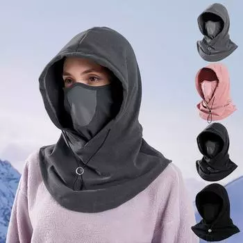 Осенне-зимняя ветрозащитная кепка для езды на велосипеде, теплая шапка с капюшоном, маска для улицы, шапка, шарф, одинаковая для мужчин и женщин с одинаковой велосипедной шапкой