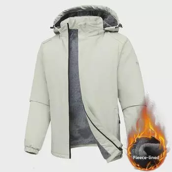 Осенне-зимняя водонепроницаемая ветрозащитная куртка для пары с толстым бархатом, модный мужской и женский уличный стиль 4XL красный