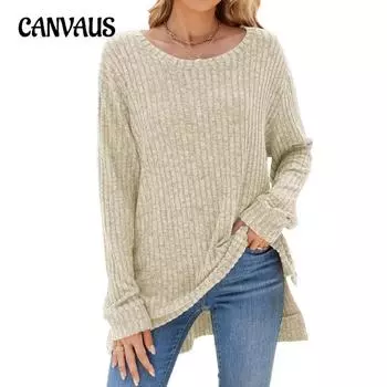 Осенне-зимняя женская блузка с круглым вырезом и длинными рукавами, в полоску с начесом, открытые топы S розовый