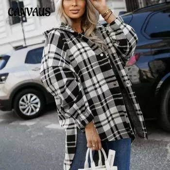 Осенне-зимняя женская куртка больших размеров с капюшоном S светло-серый