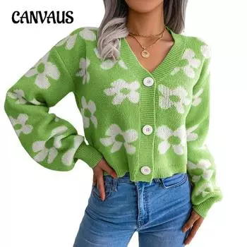 Осенне-зимняя женская куртка-кардиган, модный цветной кардиган с рукавами-фонариками, свитер, куртка, топ S розовый