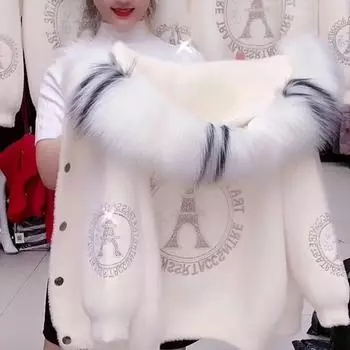 Осенне-зимняя женская куртка, новая утяжеленная толстая куртка из норкового бархата, свободная куртка, женская куртка XL розовый