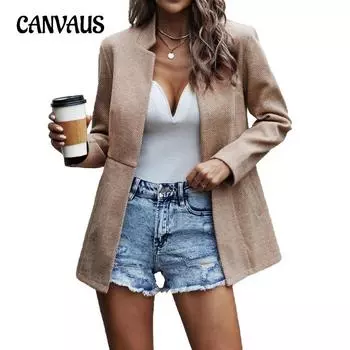 Осенне-зимняя женская куртка, тонкая жаккардовая темпераментная пригородная куртка с длинными рукавами S серый