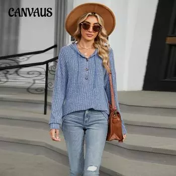 Осенне-зимняя женская однотонная толстовка больших размеров с капюшоном и пуговицами, свободная, с длинным рукавом S светло-серый