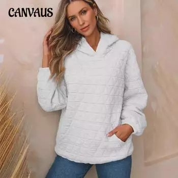 Осенне-зимняя женская однотонная толстовка с длинным рукавом S светло-серый