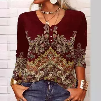 Осенне-зимняя женская повседневная свободная футболка с круглым вырезом и длинными рукавами S чёрный