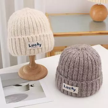 Осенне-зимняя женская простая стандартная большая вязаная шапка универсальная свободная мягкая завивающаяся вязаная шерстяная шапка прилив One Size хаки