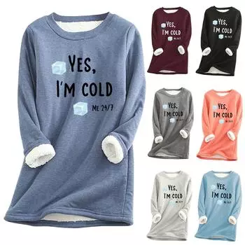 Осенне-зимняя женская рубашка больших размеров из свободного утолщенного бархата с теплой подошвой S чёрный