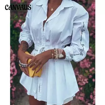 Осенне-зимняя женская рубашка-плиссе с рукавами-фонариками в стиле пэчворк на молнии S белый/красный