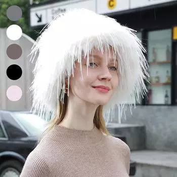 Осенне-зимняя женская теплая длинная плюшевая шапка для волос, креативная защитная шапка для ушей, ветрозащитная шапка для улицы, модная хаки