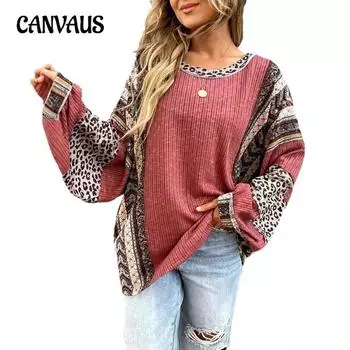 Осенне-зимняя женская толстовка, повседневная рубашка, яркие полосы, круглый вырез, рукав-обертка, свободный топ S бордовый